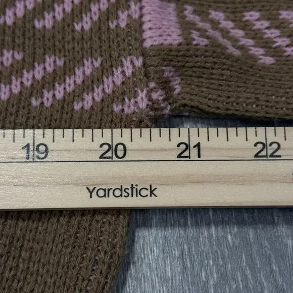 Vintage 80s IZOD Club Golf Sweater Womens S Cotton Preppy Graphic Knit Grandma - Picture 8 of 9